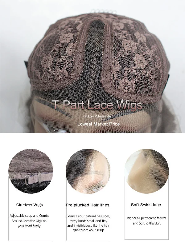 T part lace wig