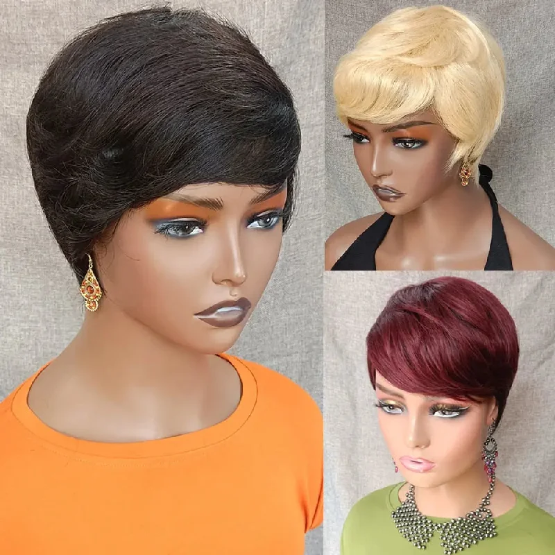 Lace wig for winter-613 Short Bob Pixie Cut Wig