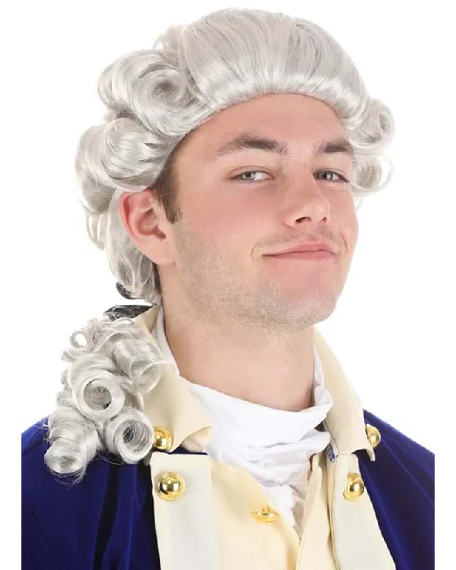 Wig for rare style-American Colonial Adults Powdered Wig