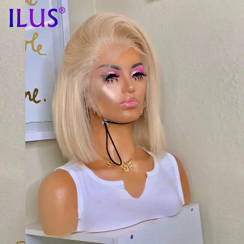 Wig for stage performance-Bob Wigs 613# Colored Straight HD Wigs