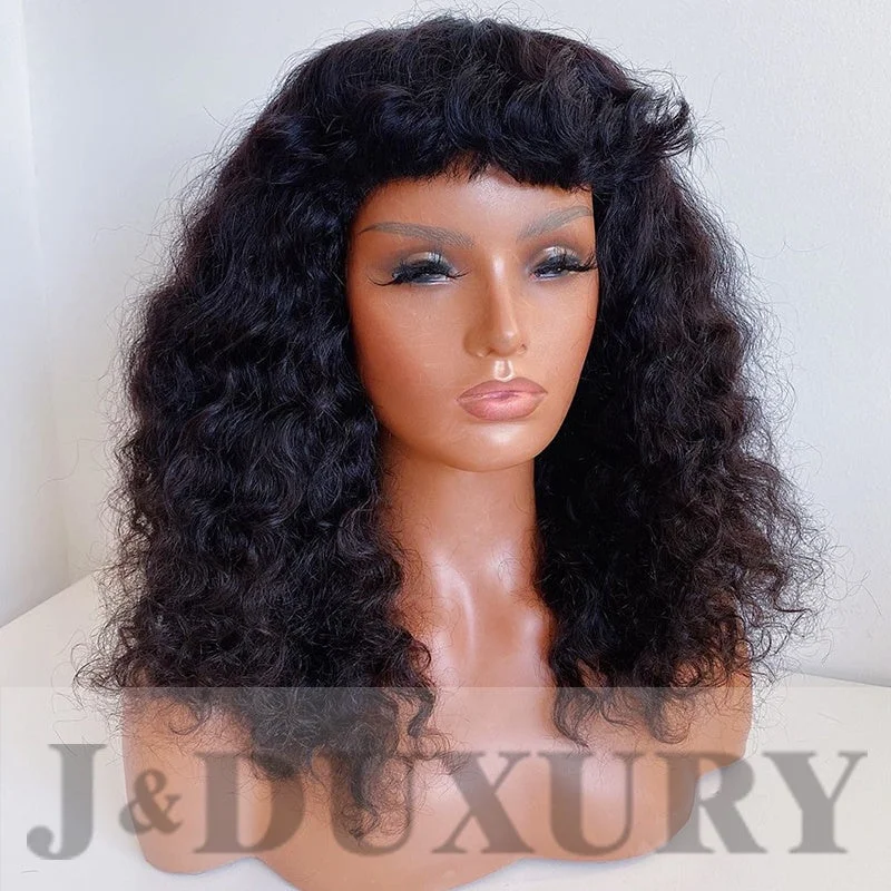 Short black wig straight-brazilian free part afro hair wigs with bangs short ready to ship pixie cut short hair wig for black women HD transparent wig