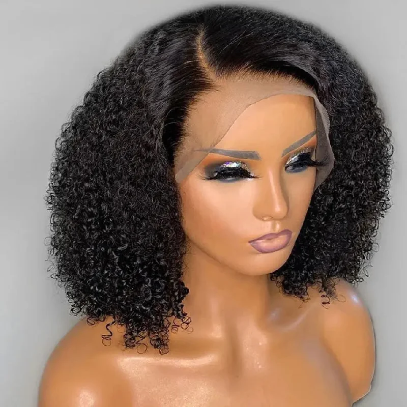 Wig for fresh vibe-Transparent Lace Unprocessed Brazilian Hair Bob Wig