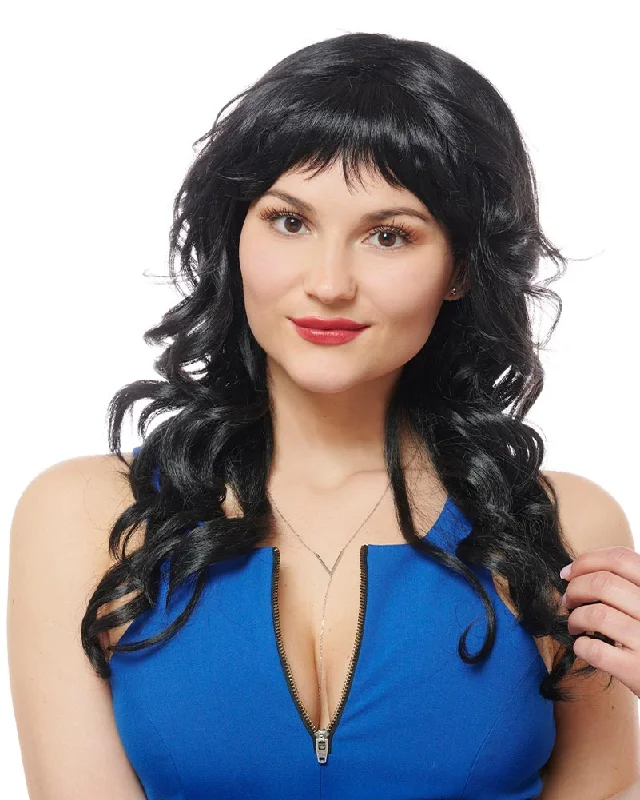 Wig for deep curls-Ciao Bella Curly Black Wig