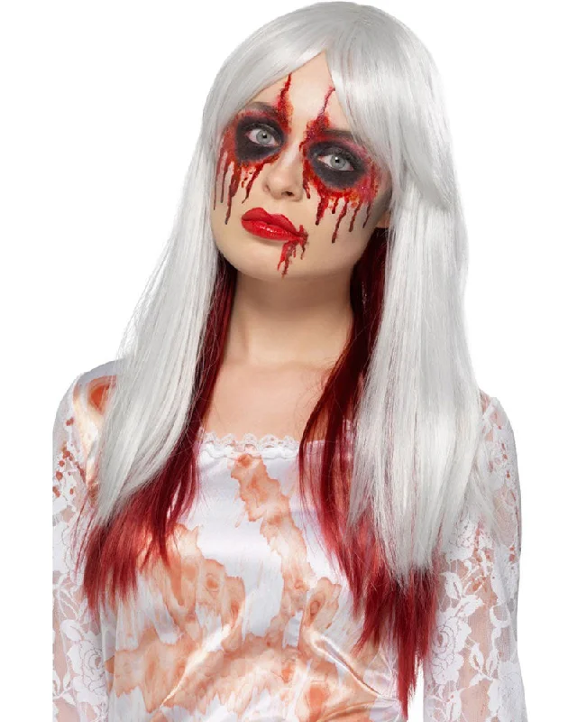 Layered wig for movement-Deluxe Blood Drip Ombre Wig