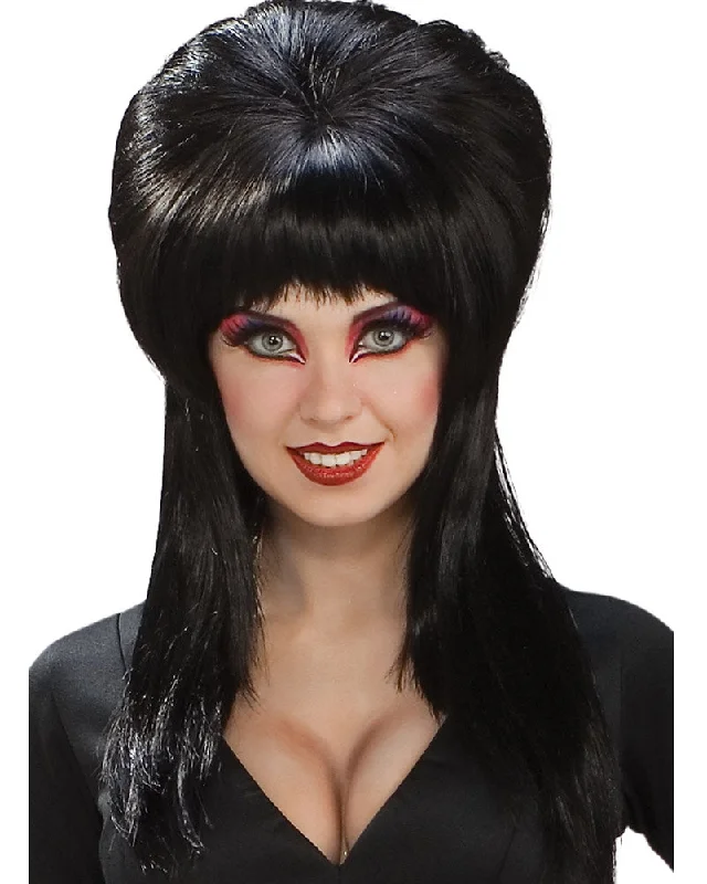 Curly wig for toddlers-Elvira Adult Wig