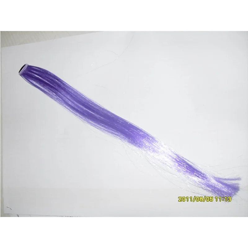 Wig for curly texture-Team Spirit Purple Hair Extension