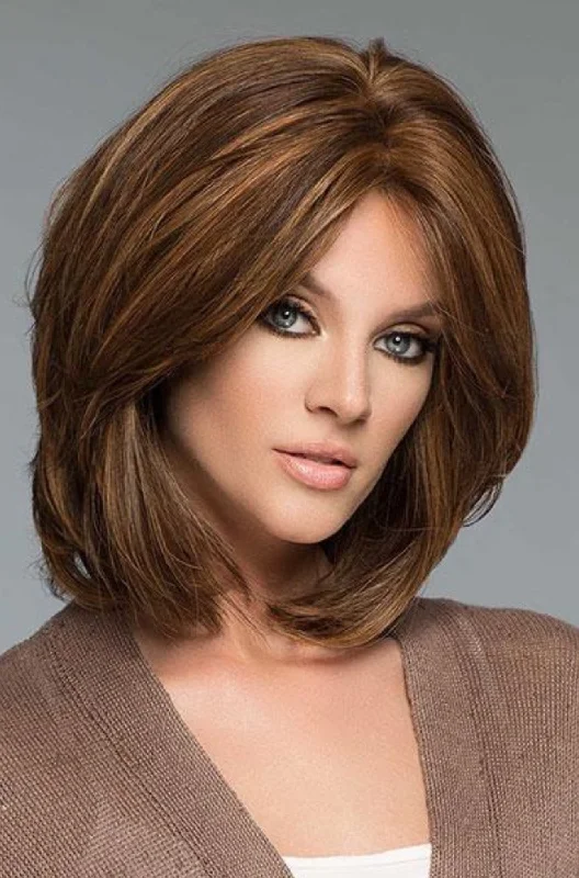 Blonde bob wig long-Medi-Tach French Top with Lace Front Wig by Wig USA • Wig Pro Collection