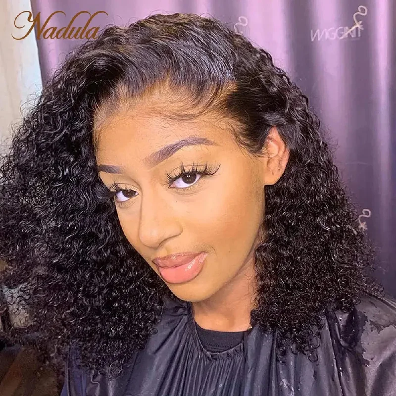 Lace wig for winter-Nadula Hair 13x4 Kinky Curly Lace Front Wig