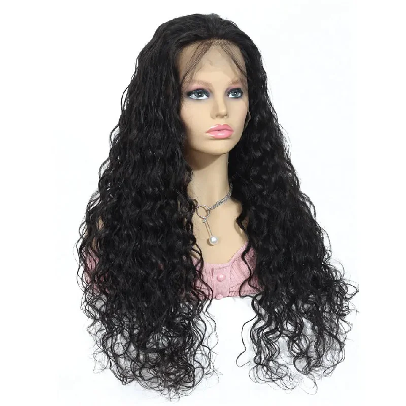 13x4 water wave lace wig