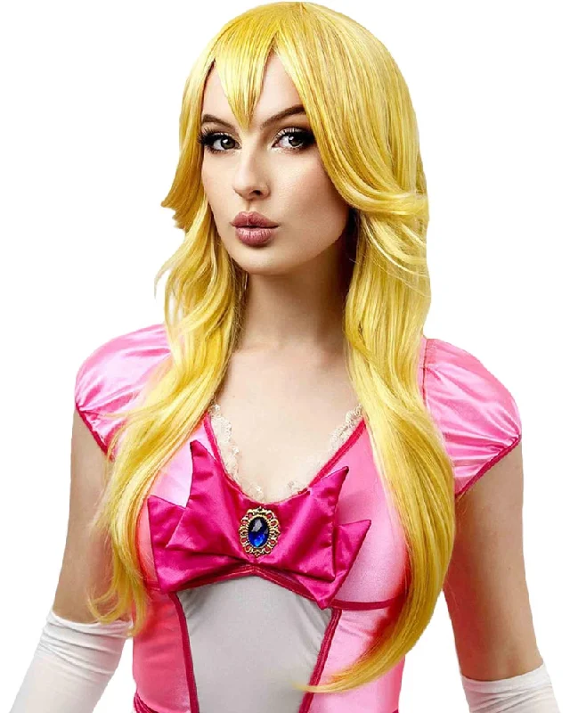 Wig for crisp style-Premium Fruity Princess Long Yellow Wig