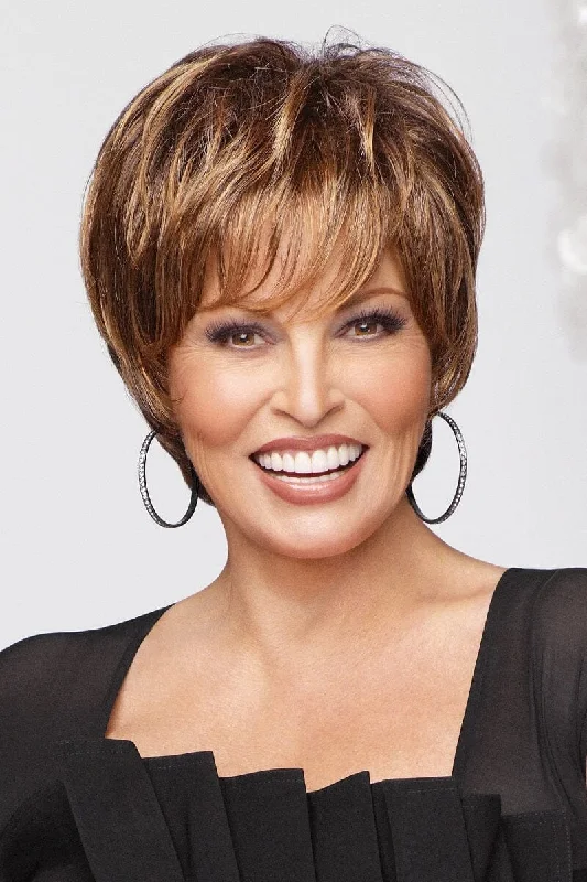 Short red wig curly-Raquel Welch Wigs - Enchant