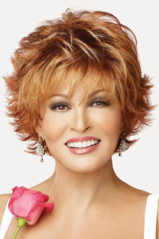 Short black wig wavy-Raquel Welch Wigs - Voltage - Large