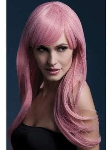 Long straight wig purple-Sienna Wig - Pastel Pink