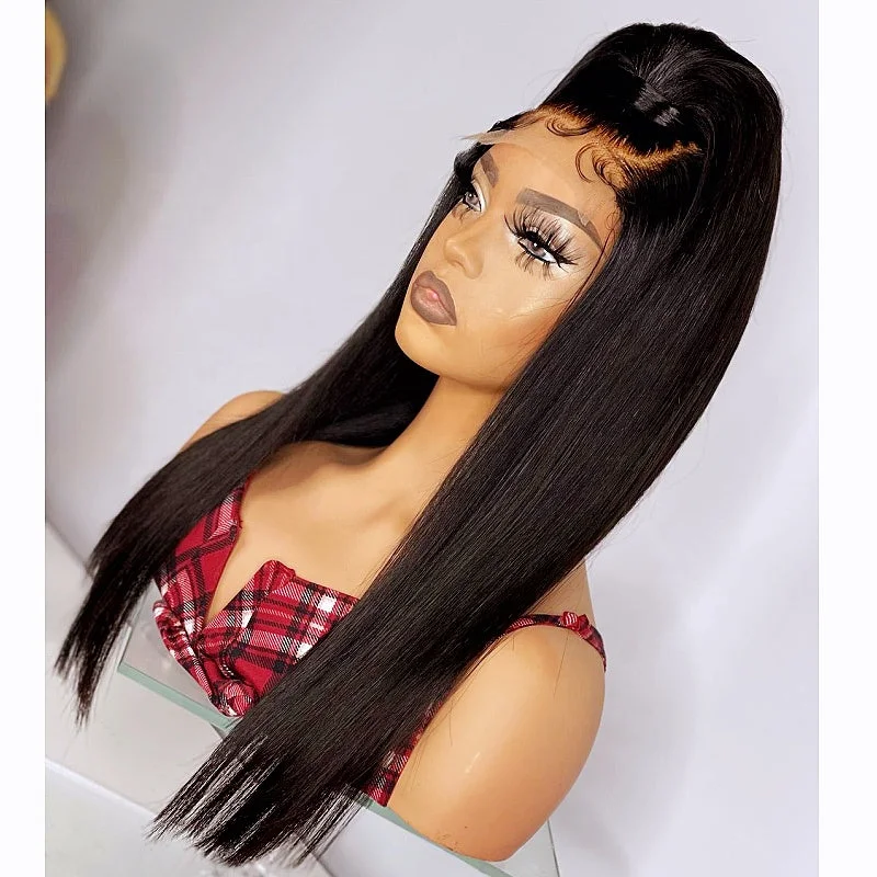 Curly wig for spring-silky straight virgin hair 30inch virgin cuticle aligned full lace frontal hair wigs for black women hd 13x6 lace frontal wig