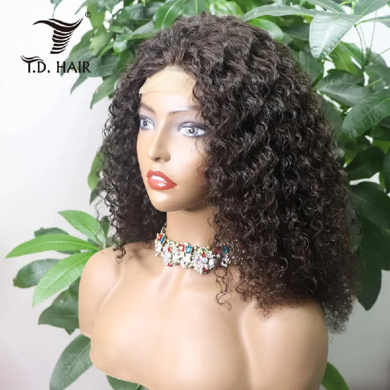 Curly wig for fall-TD HAIR top selling 2022 popular 4X4 Closure wig