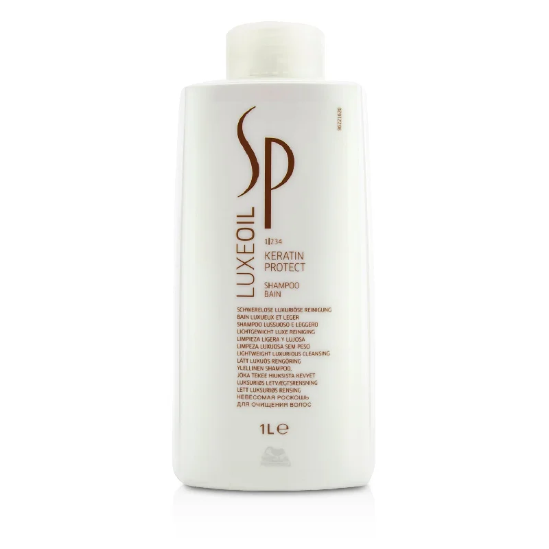 Knot-free detangler-Wella SP Luxe Oil Keratin Protect Shampoo (Lightweight Luxurious Cleansing)  1000ml/33.8oz