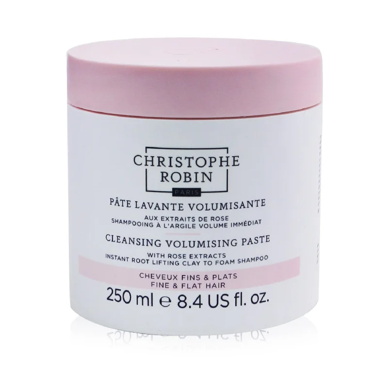 Damage repair mask-Christophe Robin Cleansing Volumising Paste with Rose Extracts (Instant Root Lifting Clay to Foam Shampoo) - Fine & Flat Hair  250ml/8.4oz