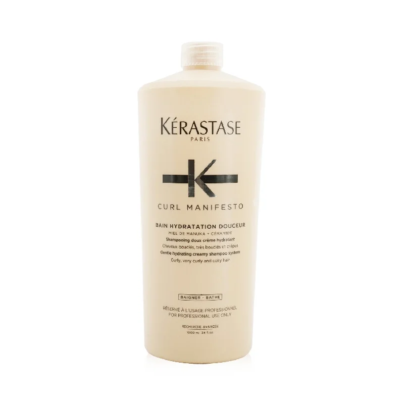 Renewal cream-Kerastase Curl Manifesto Bain Hydratation Douceur Shampoo Gentle Creamy Shampoo - For Curly, Very Curly & Coily Hair (Salon Size)  1000ml/34oz