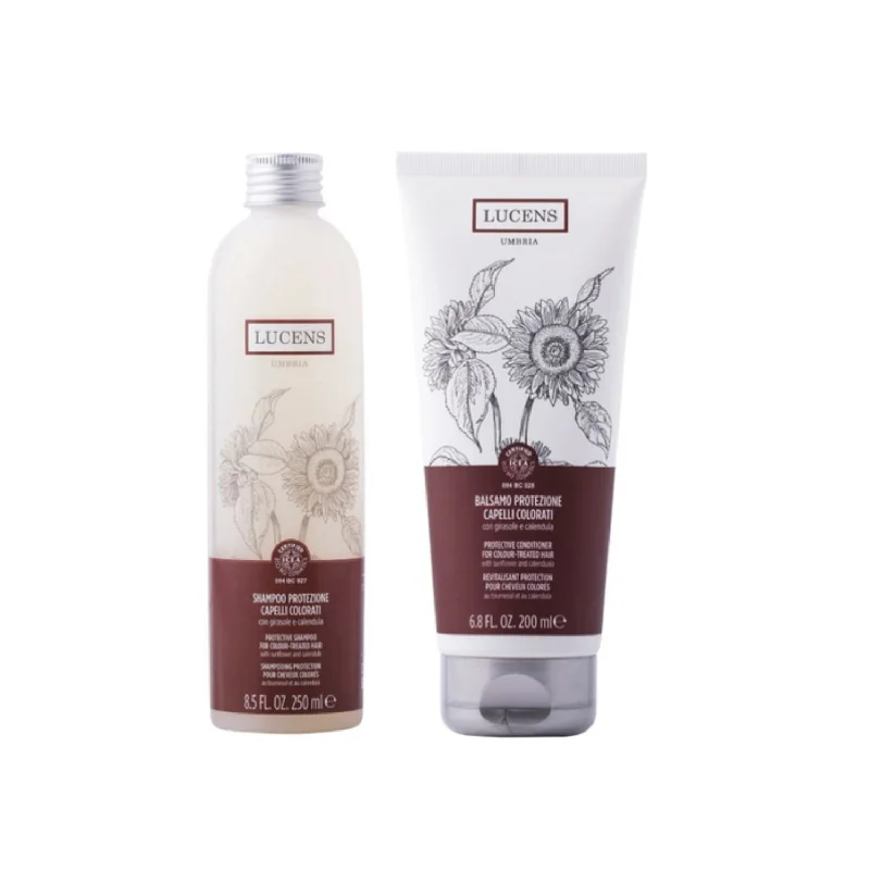 Knot-free detangler-Lucens Protective Shampoo (250ml) + Protective Conditioner (200ml) for Colour-Treated Hair  Fixed Size