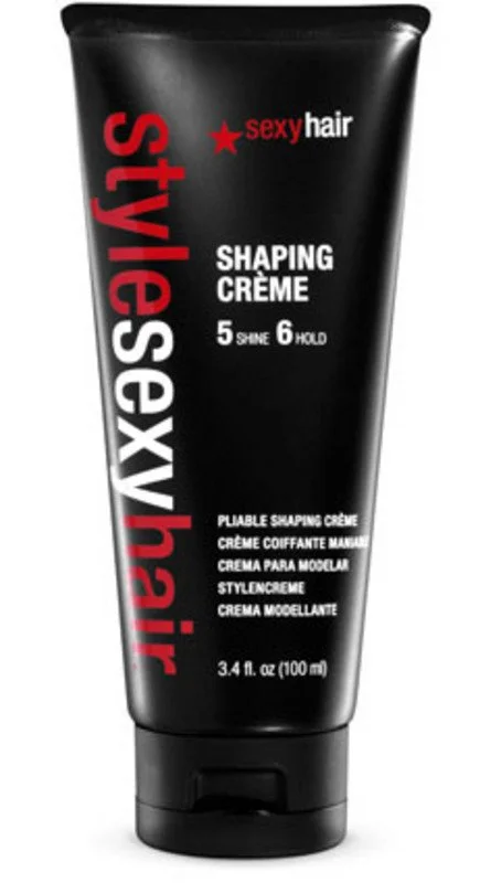 Hair care routine for hair resilience-SEXY HAIR STYLE SEXY HAIR SHAPING CREME 3.4 OZ