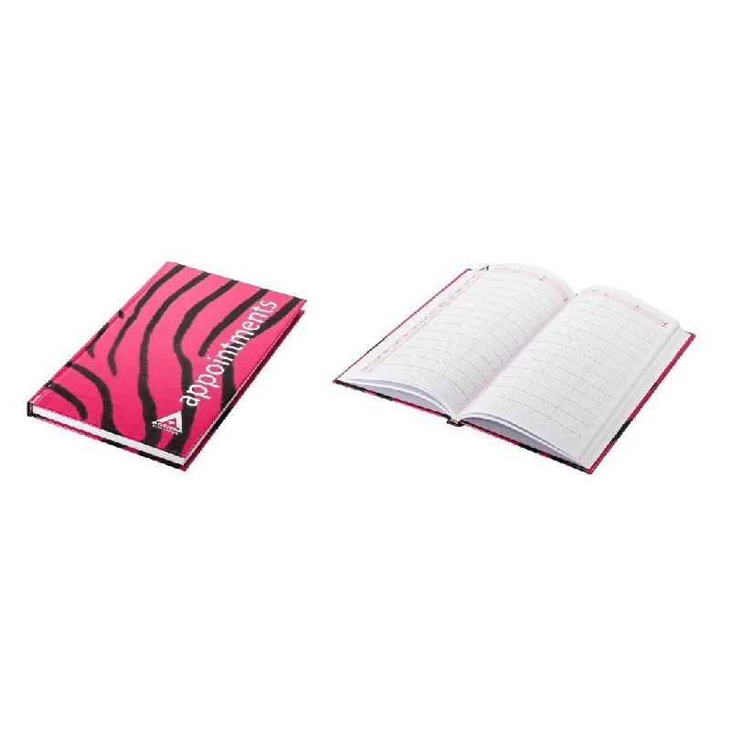 Agenda Appointment Book 3 Assistant Zebra Print