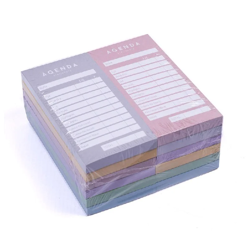 Agenda Check Pads - Assorted 12 x 100 Leaf Pads