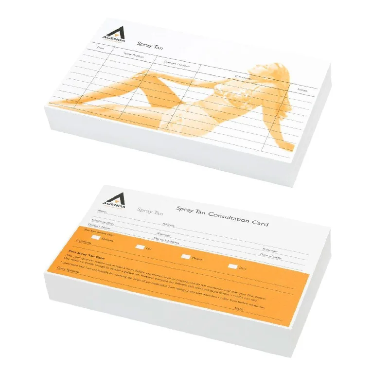 Agenda Record Cards Spray Tan