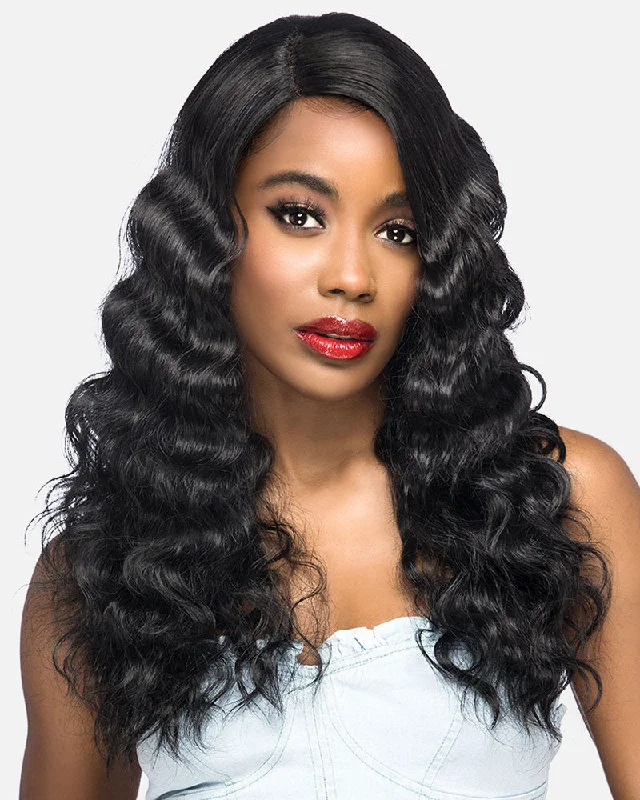 Synthetic wigs with bright pink-Alessia | Lace Front & Lace Part Synthetic Wig by Vivica Fox