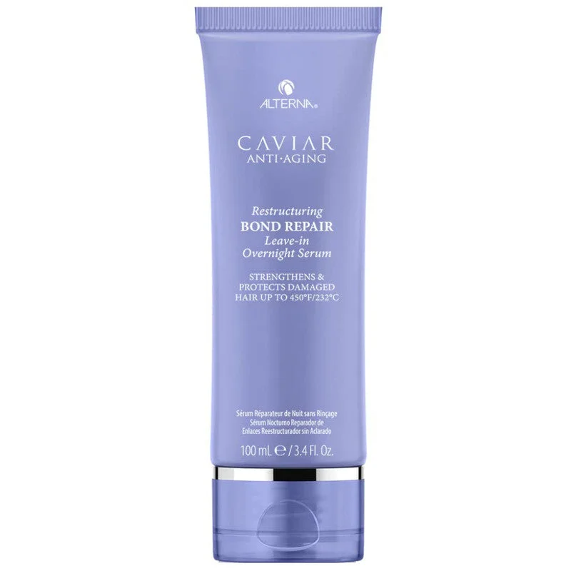 Hair care routine for hair elasticity-Alterna Caviar Restructuring Bond Repair Leave-in Overnight Serum 3.4 oz