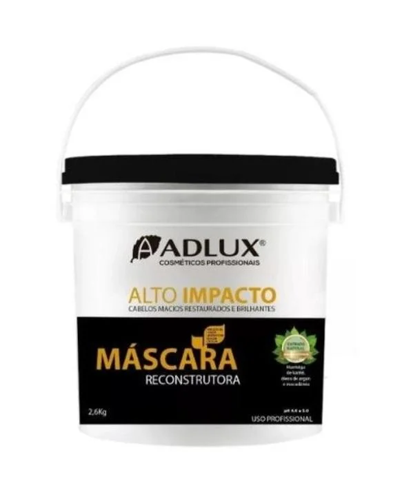 Natural hair care for softness-Alto Impacto High Impact Hair Moisturizing Reconstruction Mask 2,5Kg - Adlux