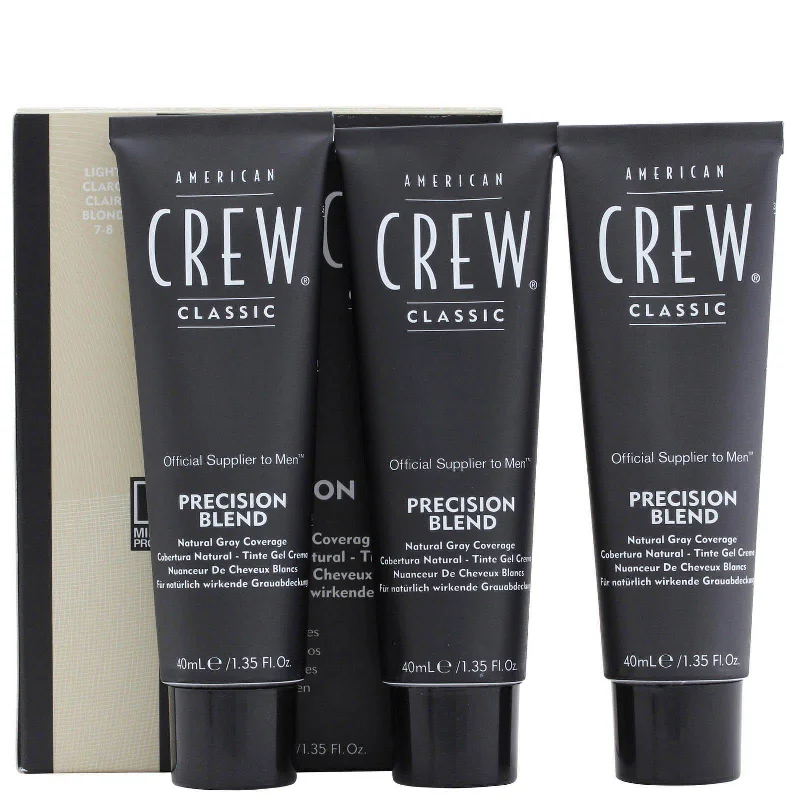 Conditioning wax-American Crew Precision Blend 5-6 Medium Ash 3 x 40ml