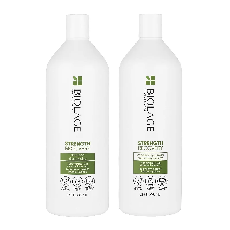 End mender-Biolage Strength Recovery Shampoo and Conditioner 33.8 oz DUO