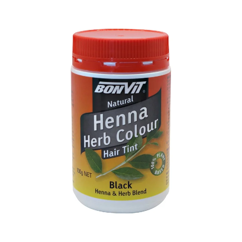 Sculpting gel-BONVIT Natural Hair Tint Henna Herb Colour (Henna & Herb Blend) 100g Black