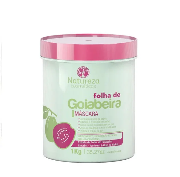 Best hair care for limp curls-Brazilian Goiaba Guava Leaf Extreme Moisturizing Mask 1Kg - Natureza Cosmetics