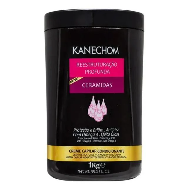 Hair care tips for hair resilience-Ceramidas Deep Restructuring Conditioning Anti Frizz Gloss Mask 1Kg - Kanechom