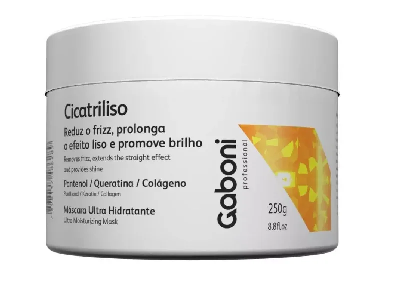 Hair care products with collagen-Cicatriliso GB.tox Hair Plastic Volume Reduction Hydration Mask 250g - Gaboni