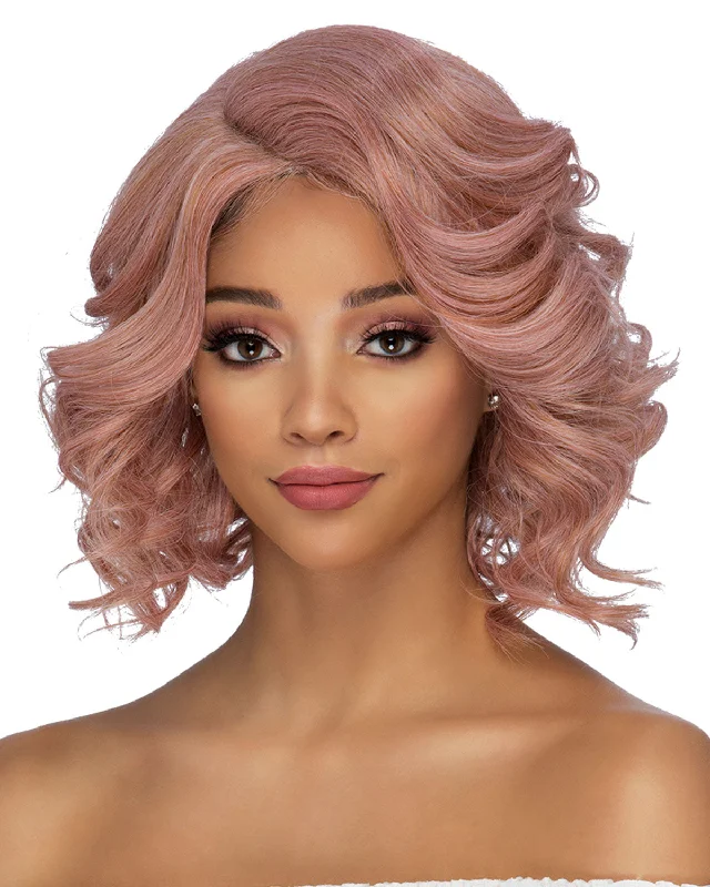 Synthetic wigs with fluffy waves-Codelia | Lace Front & Lace Part Synthetic Wig by Vivica Fox