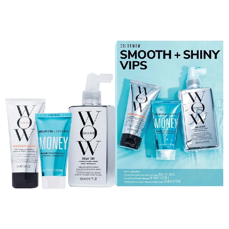 Sparkle spray-Scalp treatment spray-Color Wow Smooth + Shiny VIPS Holiday Set