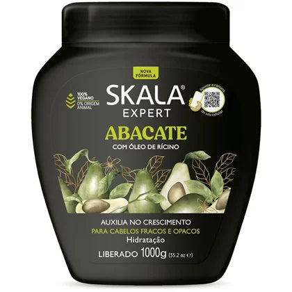 Natural hair care for toddlers-Creme De Tratamento Abacate / Treatment Cream Avocado - Skala