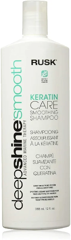 Lock-in serum-Rusk DeepShine Smoothing Keratin Care Shampoo 12 Oz