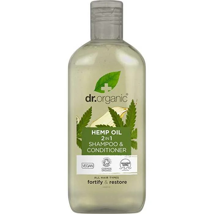 Thinning defense tonic-Dr Organic 2 in 1 Shampoo Conditioner Hemp Oil 265ml