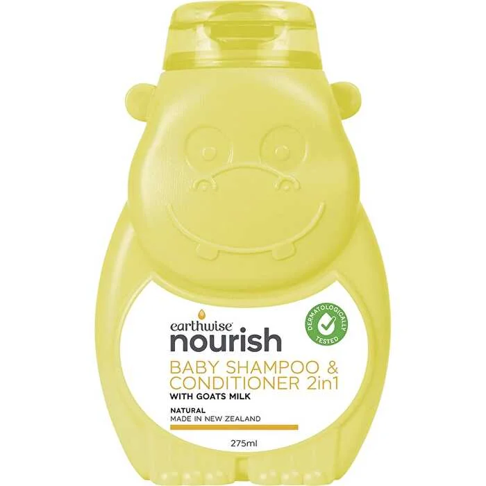 Styling lotion-Earthwise Nourish Hippo Baby Shampoo & Conditioner 2in1 275ml