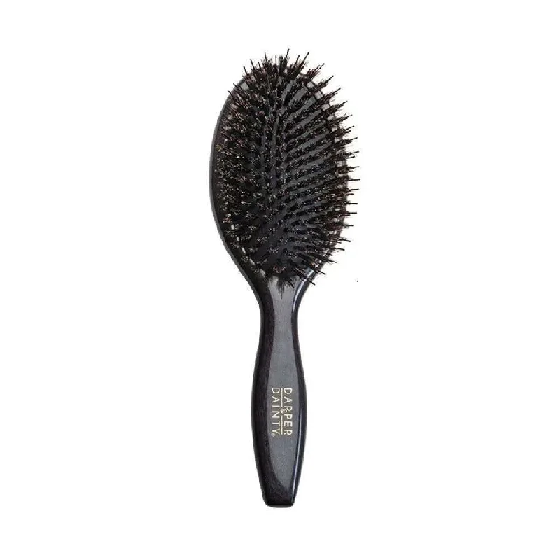 D&D Glossy Lux Oval Wooden Porcupine Boar Brush (DD040)