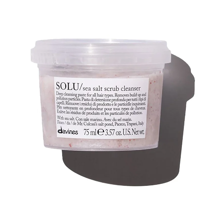 Curl perm lotion-Hair fortifying gel-Davines Solu Sea Salt Scrub Cleanser