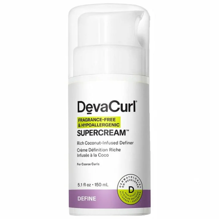 Hair care tips for hair vitality-Devacurl Supercream Fragrance Free 5.1 oz