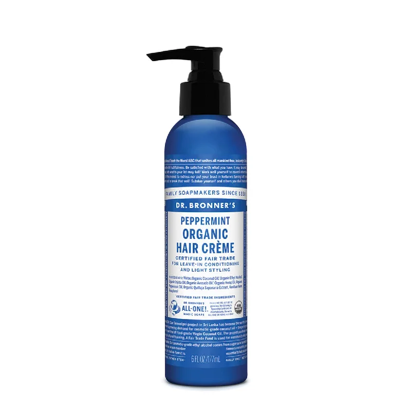 Breakage control lotion-DR BRONNER'S Organic Hair Creme 177ml Peppermint