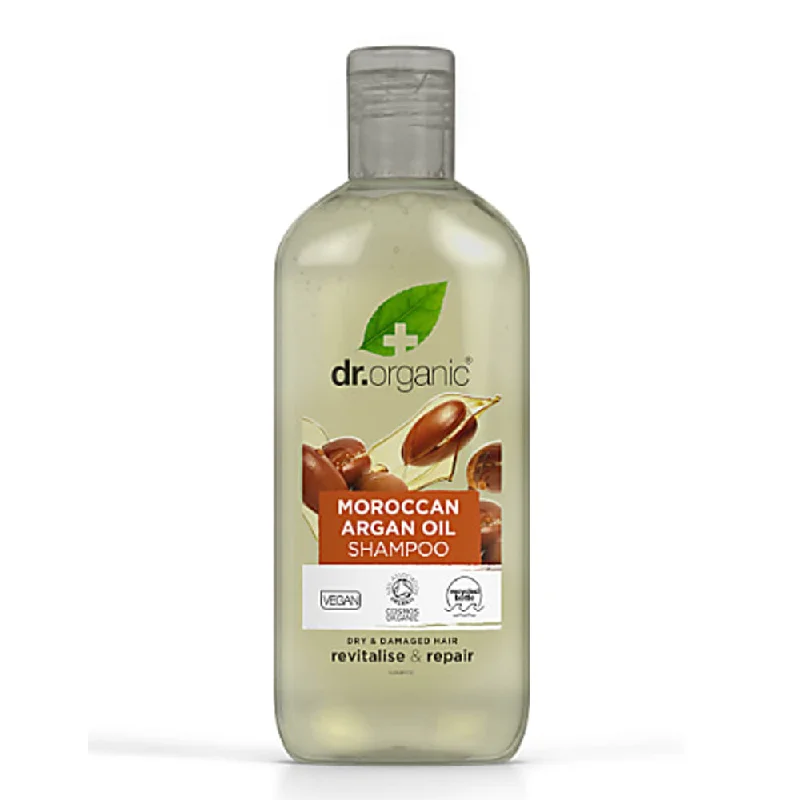 Frizz-fighting oil-Dr Organic Moroccan Argan Oil Shampoo