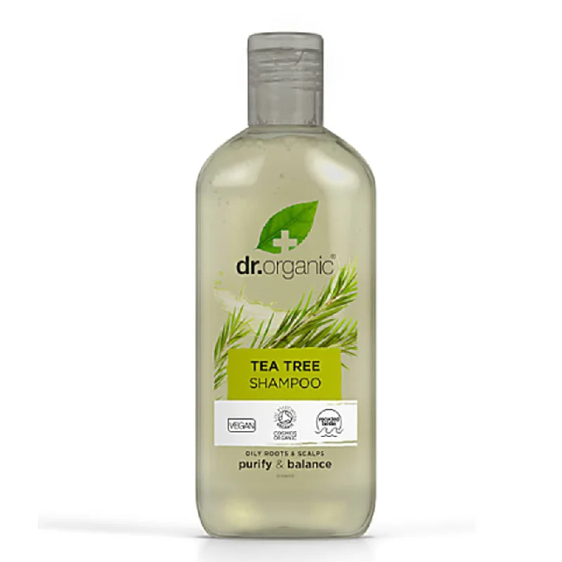 Deep scalp cleanser-Dr Organic Tea Tree Shampoo