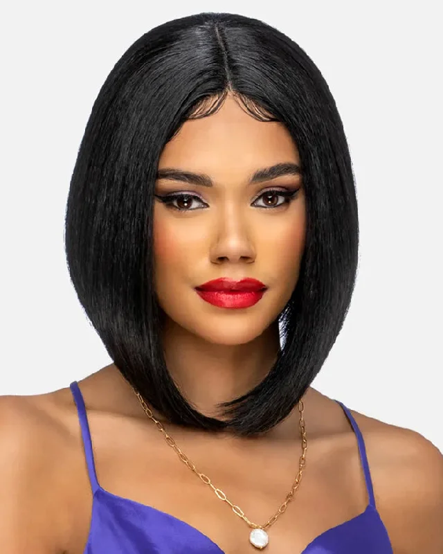 Synthetic wigs with jagged cut-Elvin | Lace Front & Lace Part Synthetic Wig by Vivica Fox