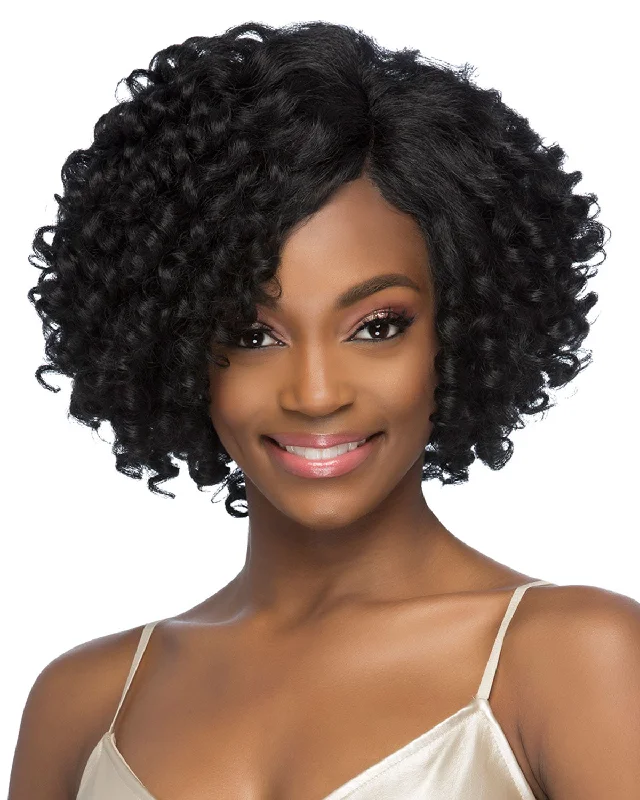 Synthetic wigs toffee brown-Elysia | Lace Front & Lace Part Synthetic Wig by Vivica Fox